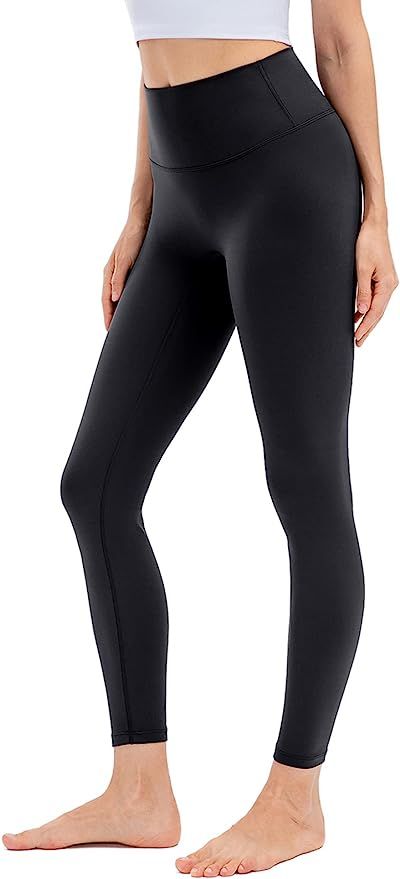 Lavento Women's Naked Feeling Light Yoga Leggings 7/8 Length - High Waist Ultra Soft Workout Legg... | Amazon (US)