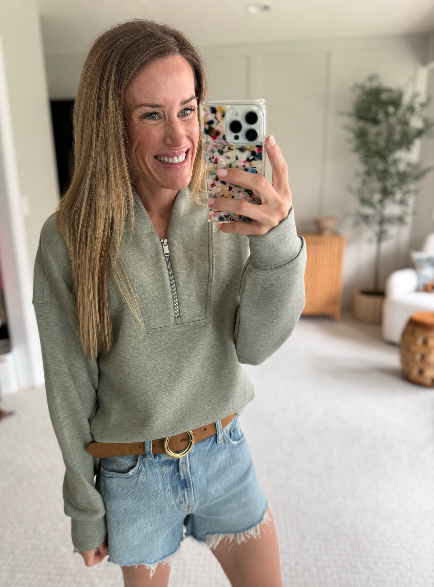 Summer outfits 
Abercrombie denim shorts
Spanx pullover

#LTKootd #LTKmomlife
