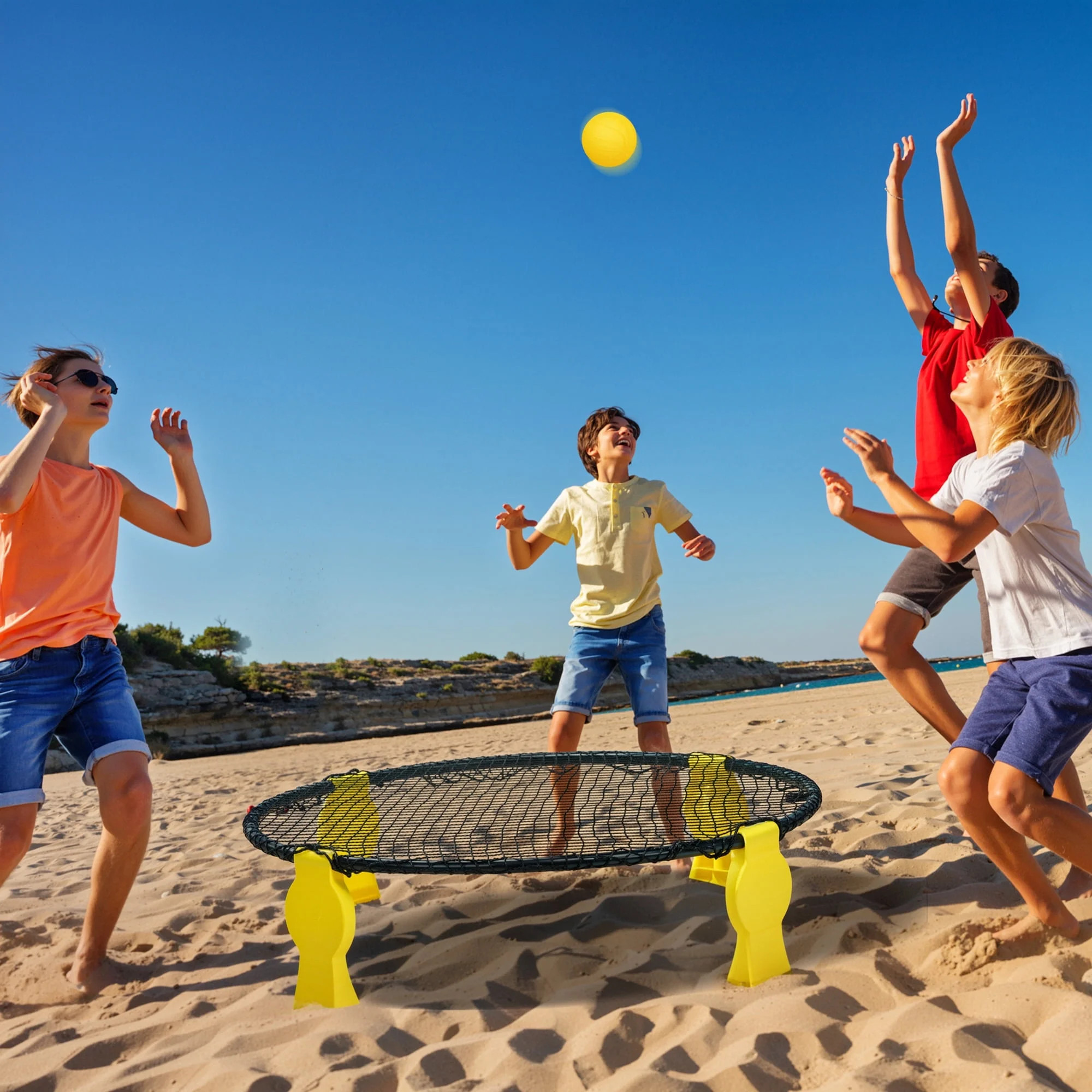Naipo Outdoor Beach Ball Game set with 2 Balls and Net，Carrying Bag and Rules Roundnet Game Set... | Walmart (US)
