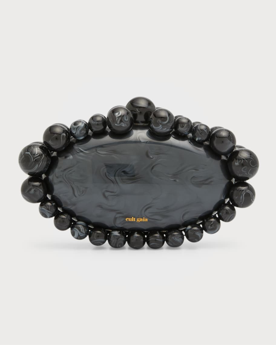 Cult Gaia Jaya Beaded Acrylic Clutch Bag | Neiman Marcus