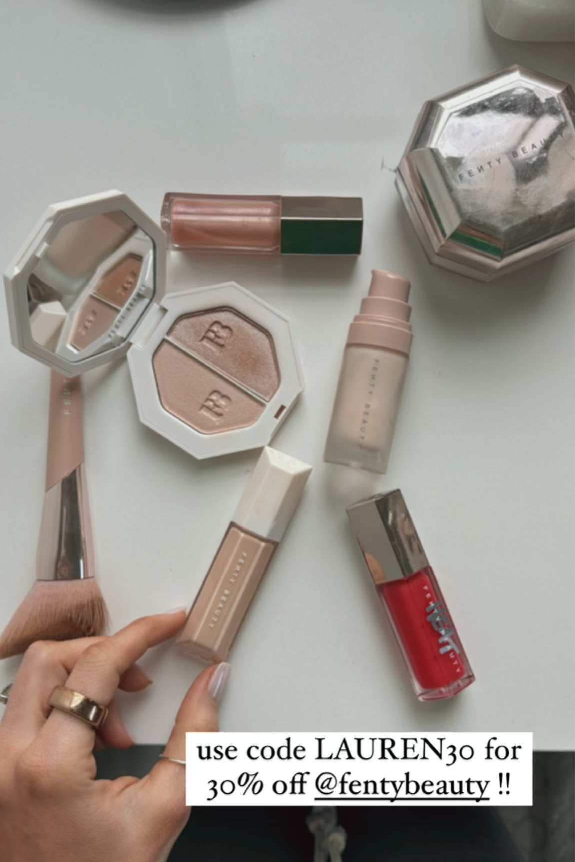 get early access to the #fentyfamsale 🙌🏼 use code LAUREN30 for 30% off sitewide!! these are my top 5 faves!! 

@fentybeauty #fentybeauty #ad

#LTKbeauty #LTKsalealert