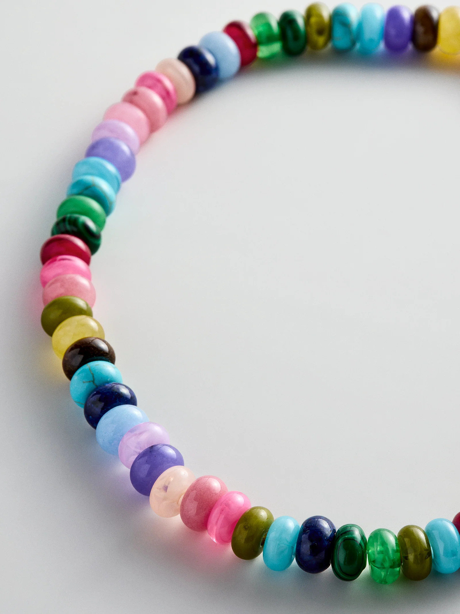 Joyce Semi-Precious Beaded Necklace - Multi Bead | BaubleBar