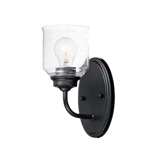 Maxim Lighting Acadia 5-in W 1-Light Black Transitional Wall Sconce | Lowe's