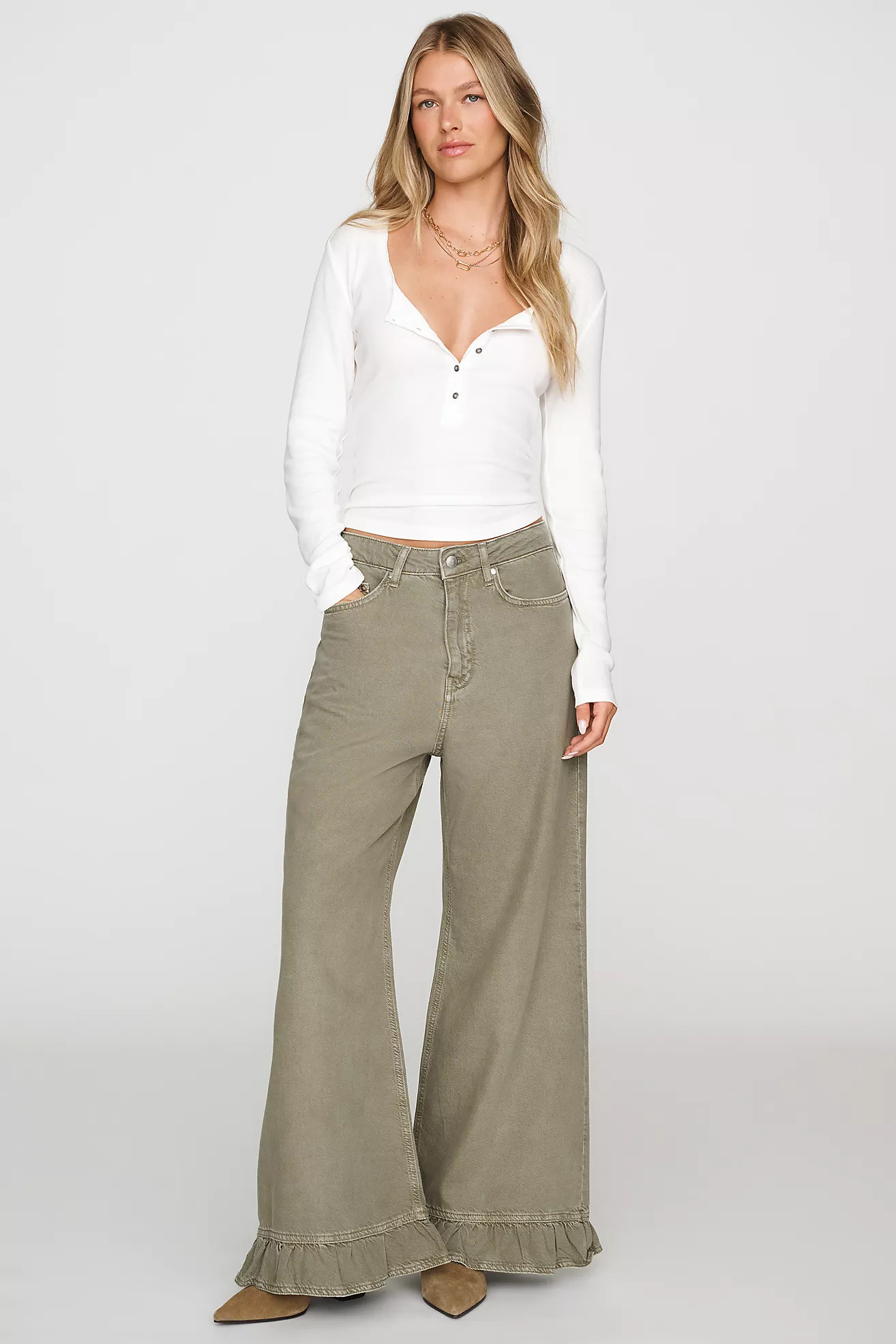 Pilcro High-Rise Wide-Leg Jeans | Anthropologie (US)