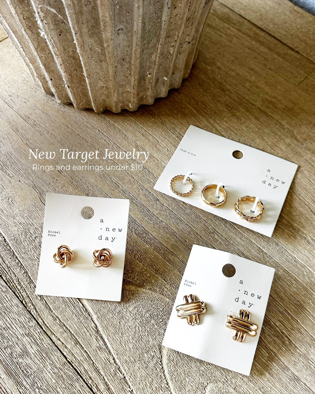 The target jewelry section got me again 👏 I added some rings and earrings to the rotation 

#LTKFindsUnder50 #LTKSeasonal