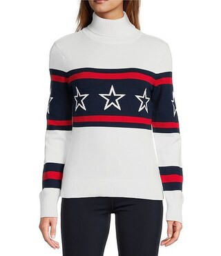 Active Stars Ribbed Knit Turtleneck Long Sleeve Sweater | Dillard's