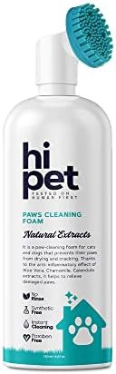 HiPet Paw Cleaner Foam, Natural Paw Care, Cleans Paws and Maintains The Moisture Balance, 5.7 Oz | Amazon (US)