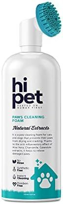 HiPet Paw Cleaner Foam, Natural Paw Care, Cleans Paws and Maintains The Moisture Balance, 5.7 Oz | Amazon (US)