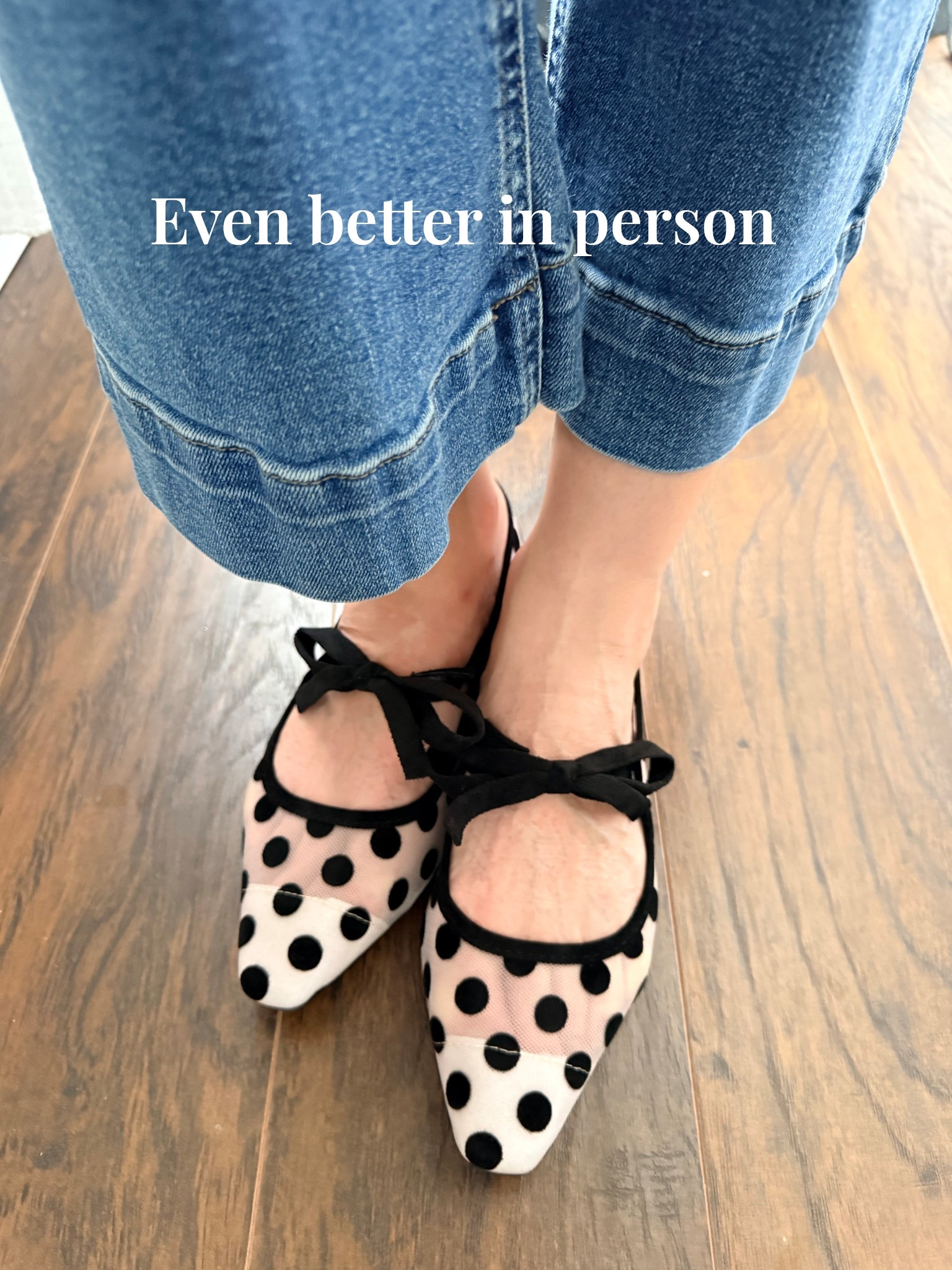 These polka dot shoes are the statement piece.
They take the simplest outfit and make it feel styled, intentional, and a little more fun without trying too hard. The kind of shoe that does all the work for you and instantly makes your look feel elevated.
Shoes: size 7.5 — Amazon
Check out my bio for storefronts.
#statementshoes #polkadotshoes #amazonfashionfinds #shoestyleinspo #elevatedeverydaystyle
statement shoes, polka dot flats, Amazon shoe finds, chic everyday shoes, outfit finishing piece

#LTKootd #LTKdayinmylife #LTKSeasonal