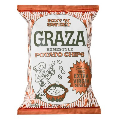Graza Extra Virgin Olive Oil Hot 'n Sweet Potato Chips Bag - 5.5oz | Target