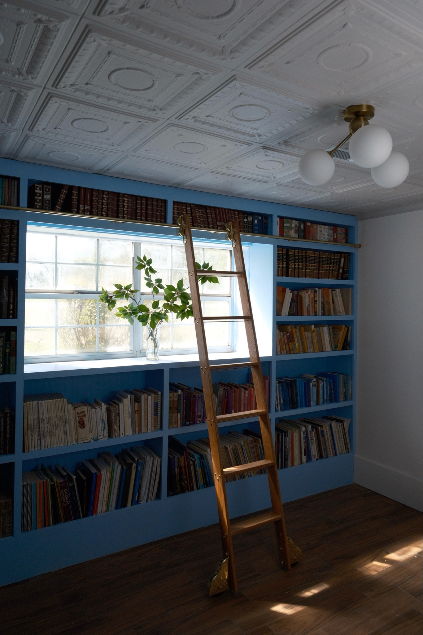 My most asked about links: the ceiling tiles in my living room  and the beadboard wallpaper behind my library wall

#LTKHome