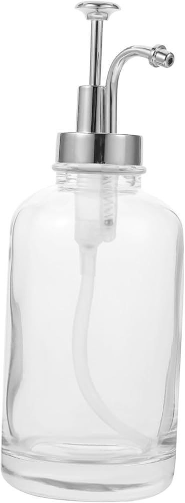 HEMOTON Glass Soap Bottle Syrup Dispenser Simple Syrup Bottle Hand Soap Dispenser Foam Pump Bottl... | Amazon (US)
