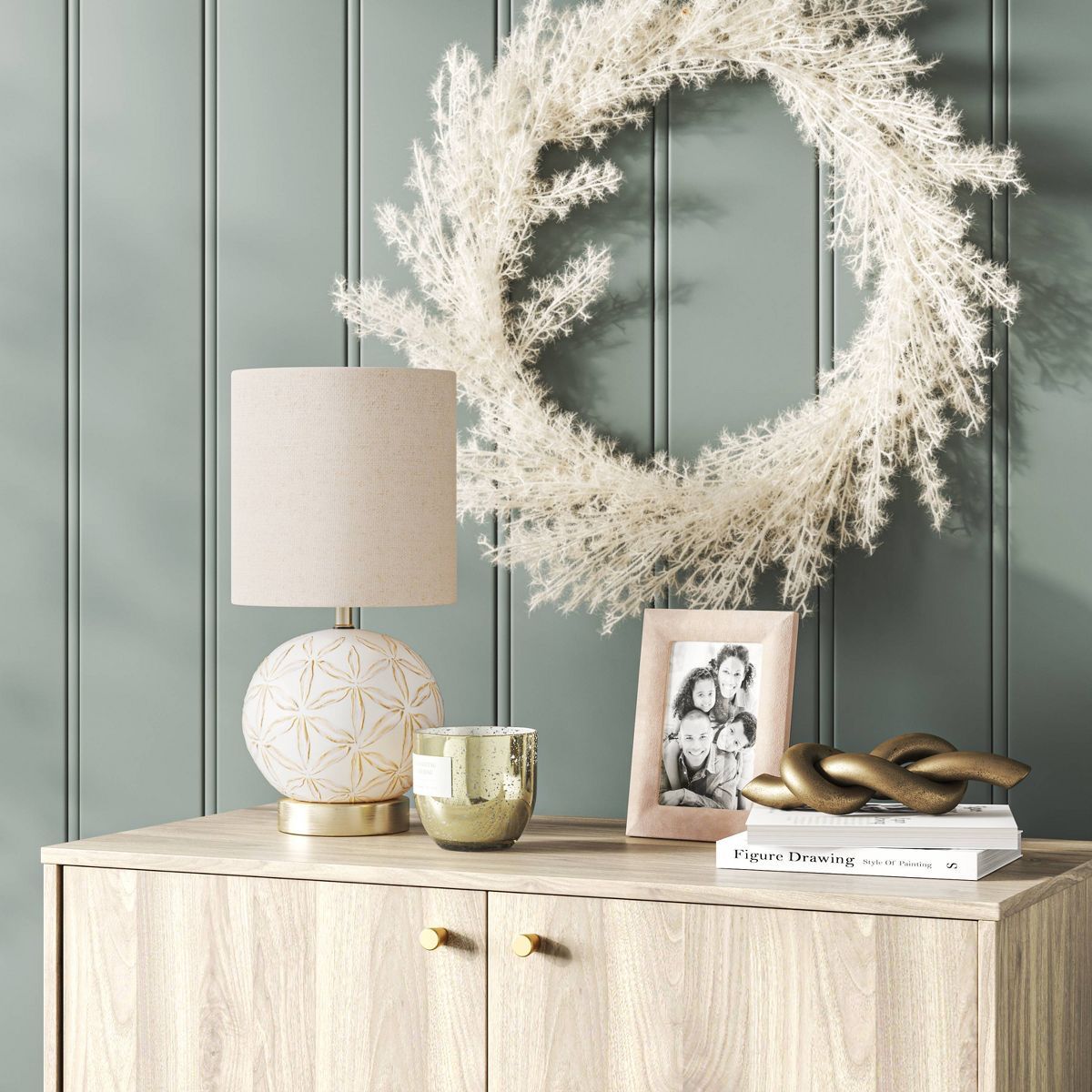 Pampas Grass Wreath - Threshold™ | Target