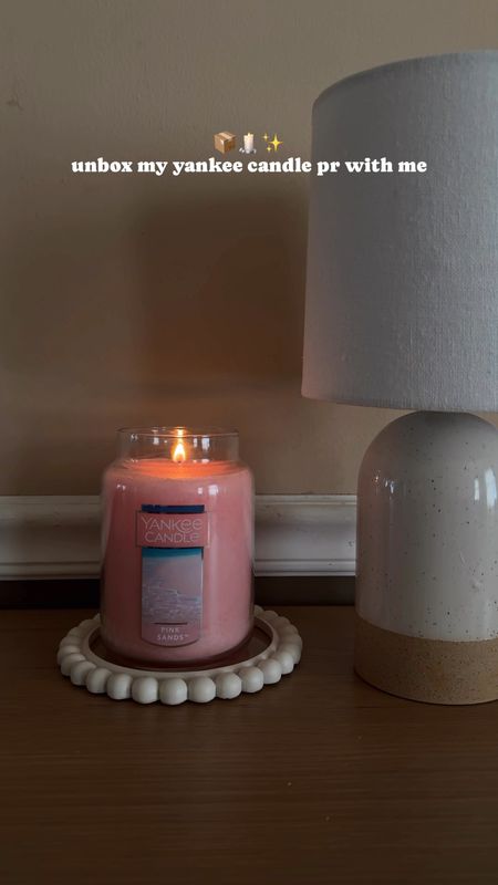 yankee candle pr unboxing #asmr 🎧📦🕯️✨ candles are my fav form of self care, they instantly make a home feel more cozy and calm. the pink sands smells citrusy, and gives my home all the spring feels 🍋🍋‍🟩🍊🌸 #prunboxing #prbox #unboxing #candles #yankeecandle 

#LTKSaleAlert #LTKHome #LTKVideo