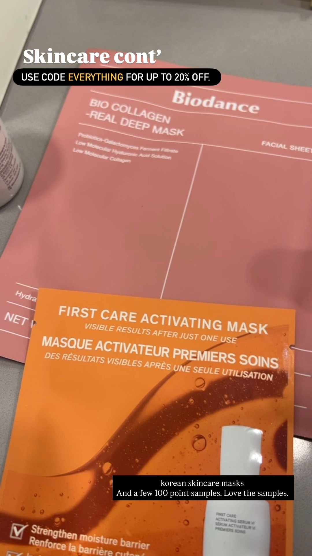 Sharing my Sephora order.
Use code EVERYTHING for up to 20% off. 

Korean Skincare, masks-trying both of these. 

Korean cleansing balm. This is a new product that I’m trying. 

And then a couple of Sephora samples   



#LTKSaleAlert