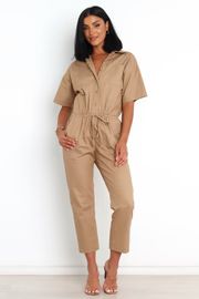 Jourdan Jumpsuit - Tan | Petal & Pup (AU)