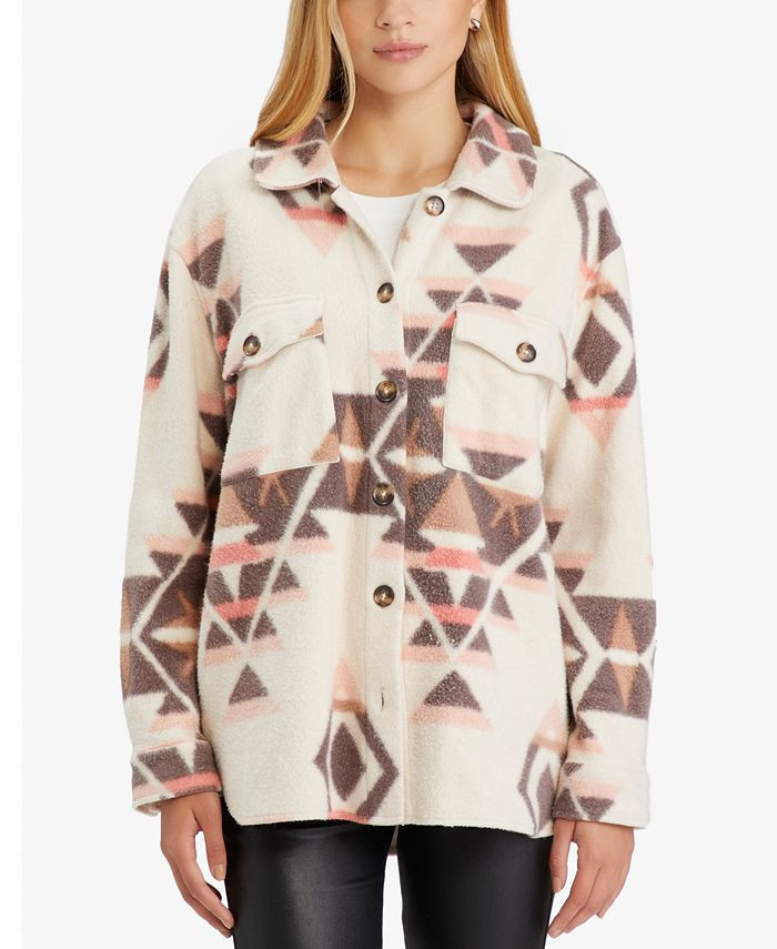 Sanctuary Printed Cotton Shacket & Reviews - Jackets & Blazers - Women - Macy's | Macys (US)