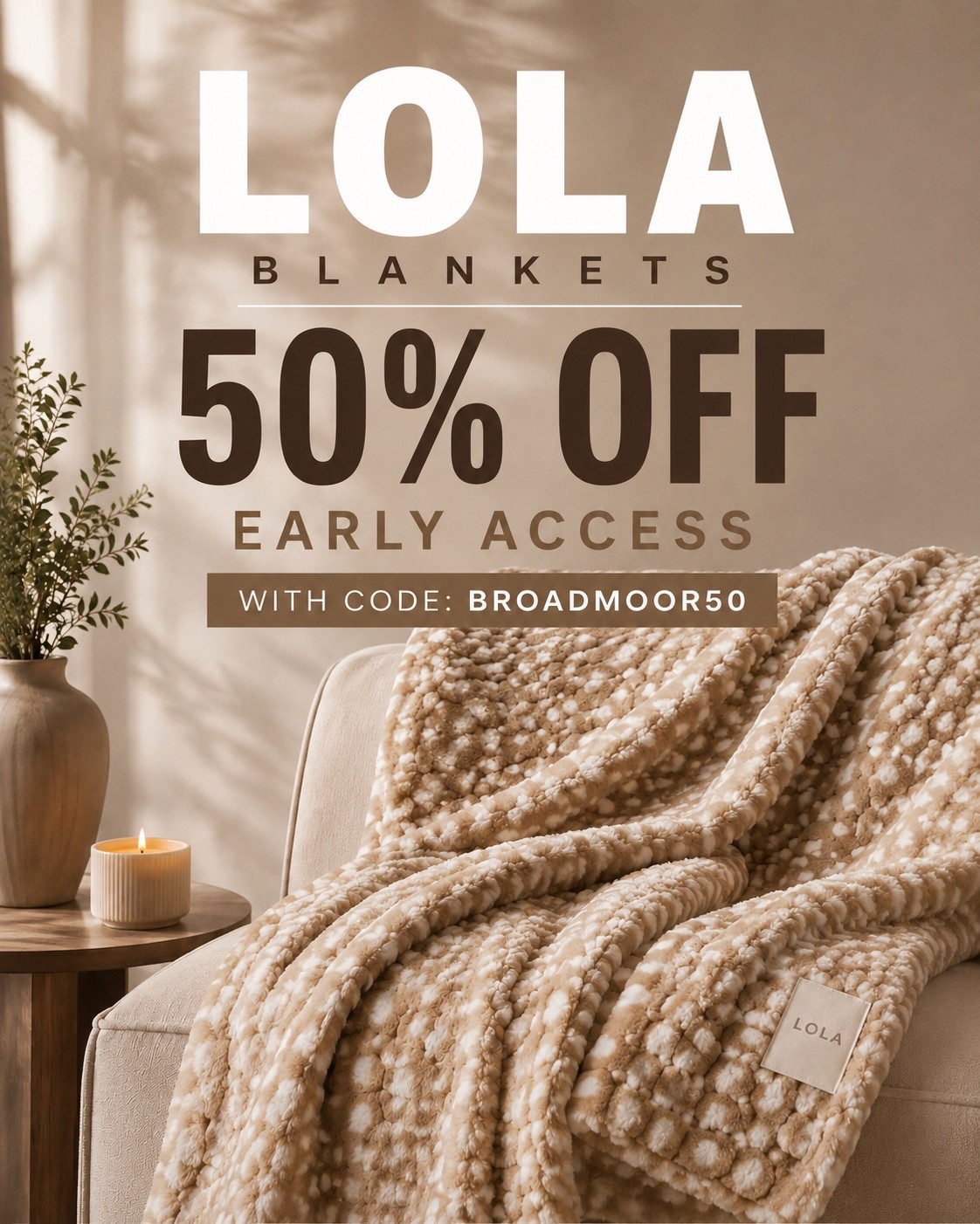 The all time best blanket on crazy sale!! Use code BROADMOOR50 for 50% off + a free $50 giftcard!!

#LTKSeasonal #LTKHome #LTKSaleAlert