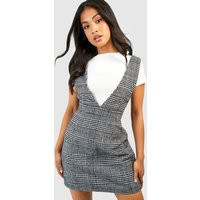 Petite Tweed V-neck Pinafore Dress | Debenhams UK