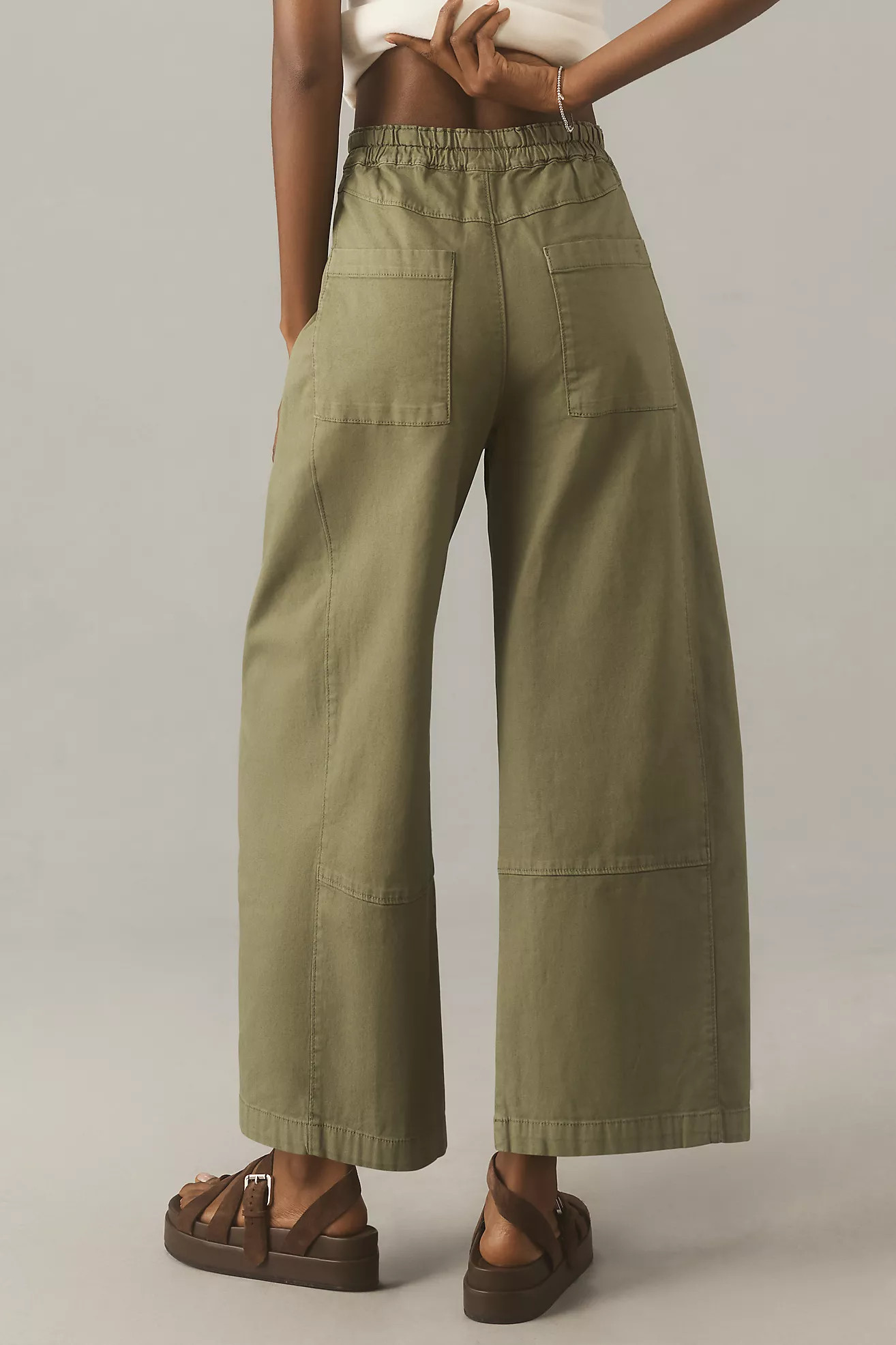 The Izzie Relaxed Pull-On Barrel Pants by Pilcro | Anthropologie (US)