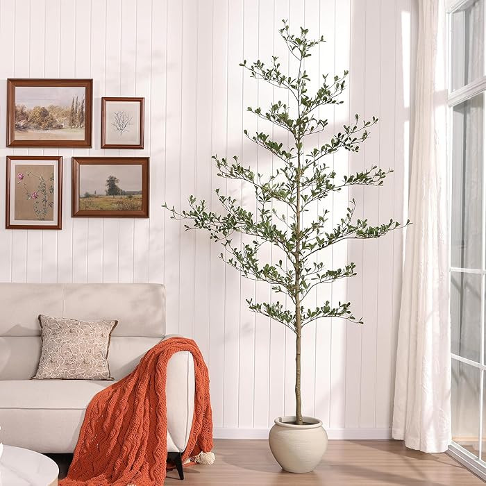 Artificial Black Olive Tree 7ft - Shady Lady UV Resistant Faux Olive Trees Indoor Outdoor Decor -... | Amazon (US)