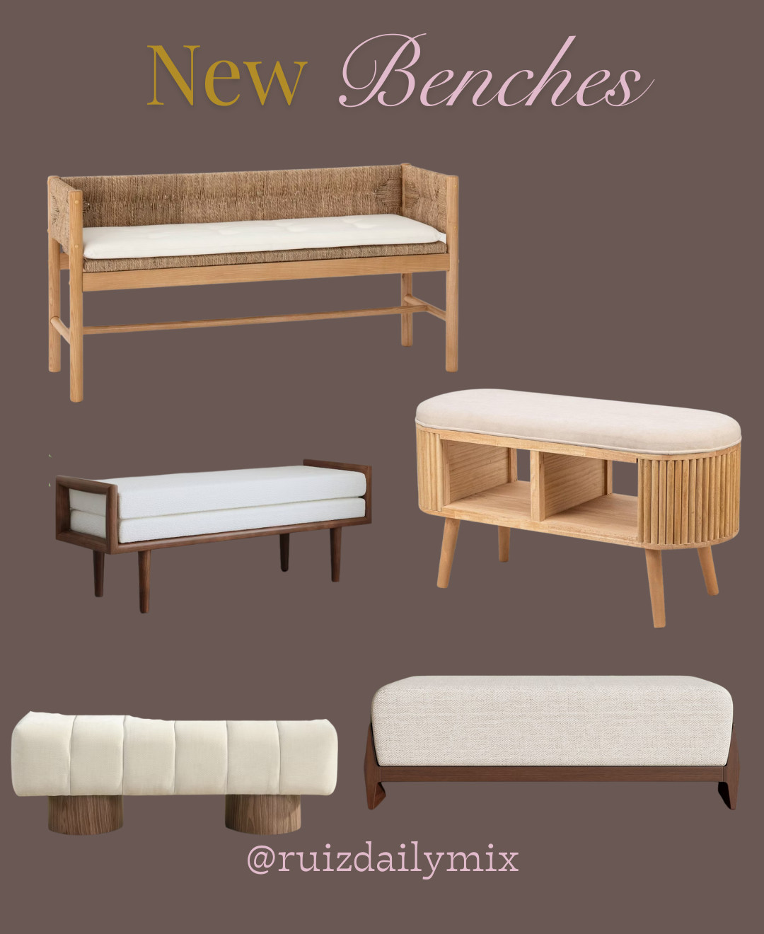 Check out these new entryway benches from Target. 
#homedecor 

 #LTKHome #LTKSaleAlert