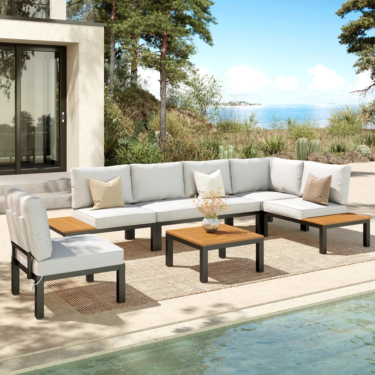 Anabiah Blessed Metal Seating Group with Cushions | Wayfair North America