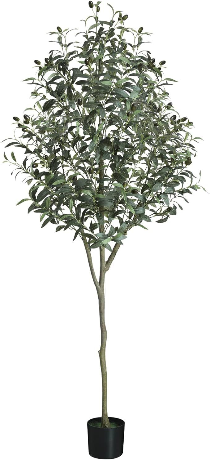 Artificial Olive Tree 6.01FT Fake Olive Silk Tree Large Faux Plants Indoor Tall Olive Branch and ... | Amazon (US)