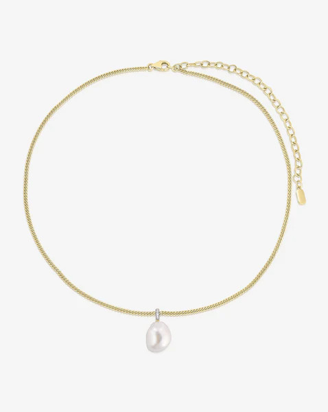 Organic Pearl + Pavé Choker | Ring Concierge
