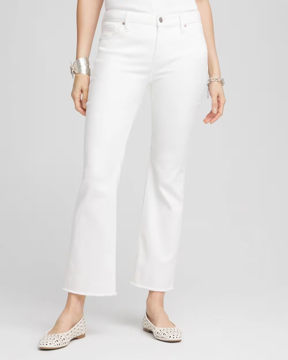 No Stain Girlfriend Fray Hem Kick Flare Jeans | Chico's