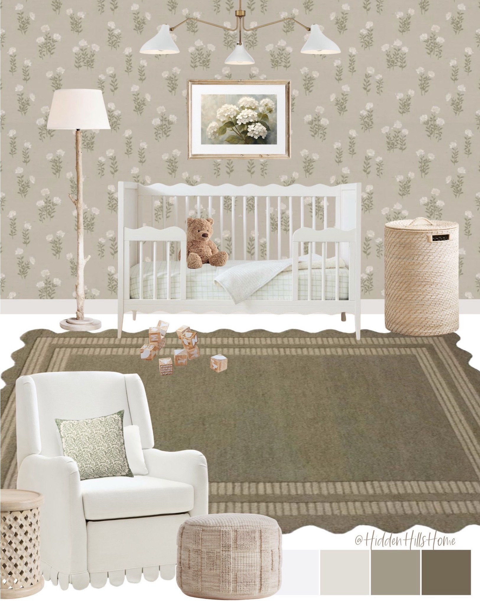 Nursery decor ideas! Cute nursery mood board, baby girls room, nursery design inspiration, home decor, nursery, crib, glider #nursery

#LTKHome #LTKSaleAlert #LTKBaby