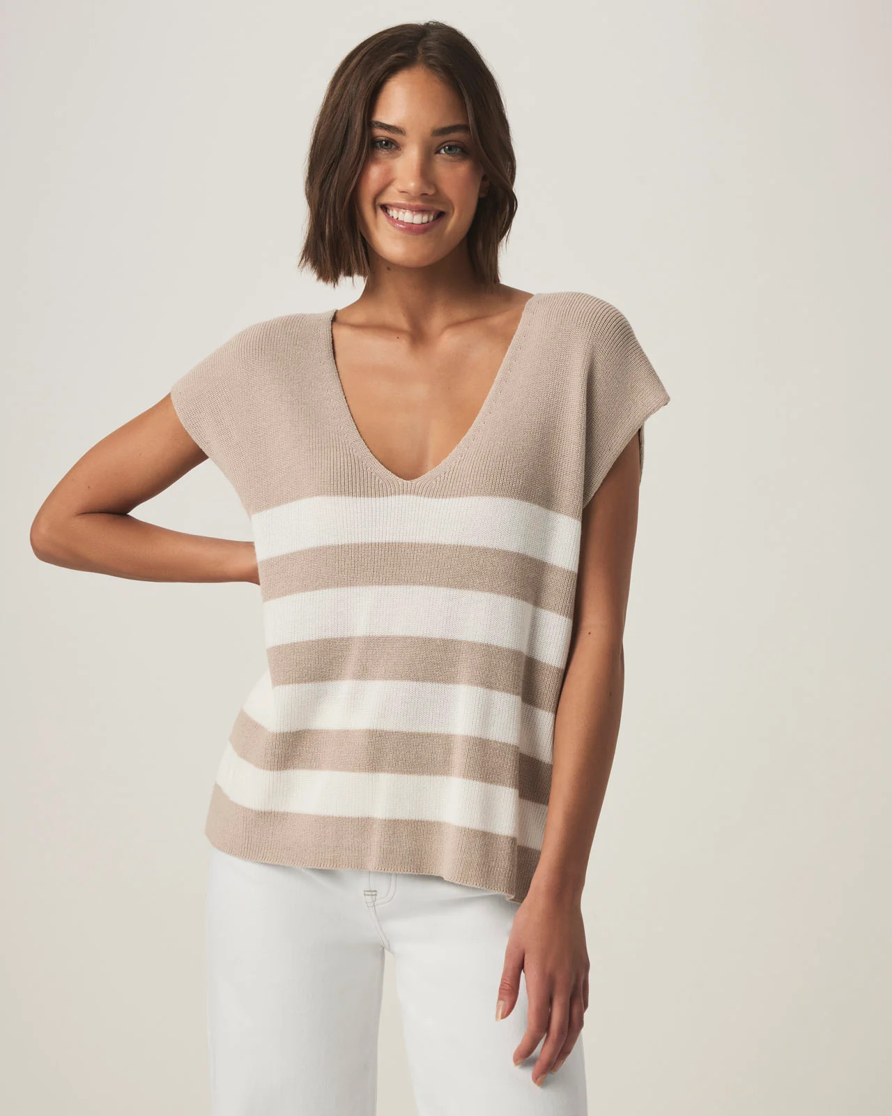 Octavia Block Stripe Sweater | Splendid