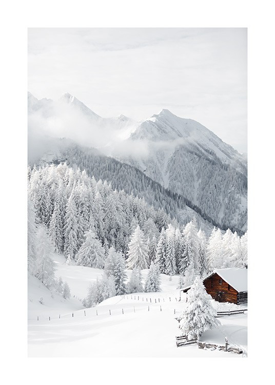 Snowy Landscape Poster | Desenio