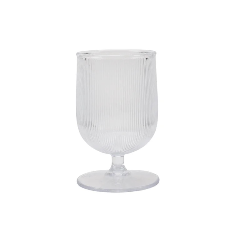 Better Homes and Gardens 12-Ounce Clear Tritan Ribbed Goblet | Walmart (US)
