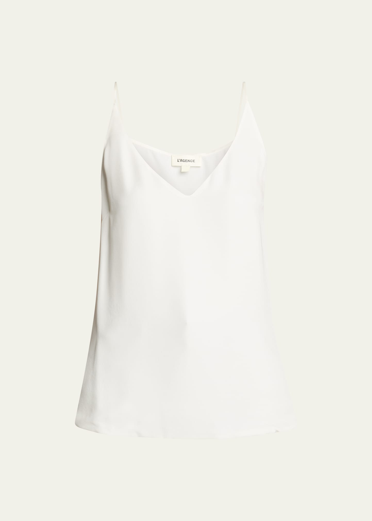 L'Agence Gabriella Silk V-Neck Tank | Bergdorf Goodman