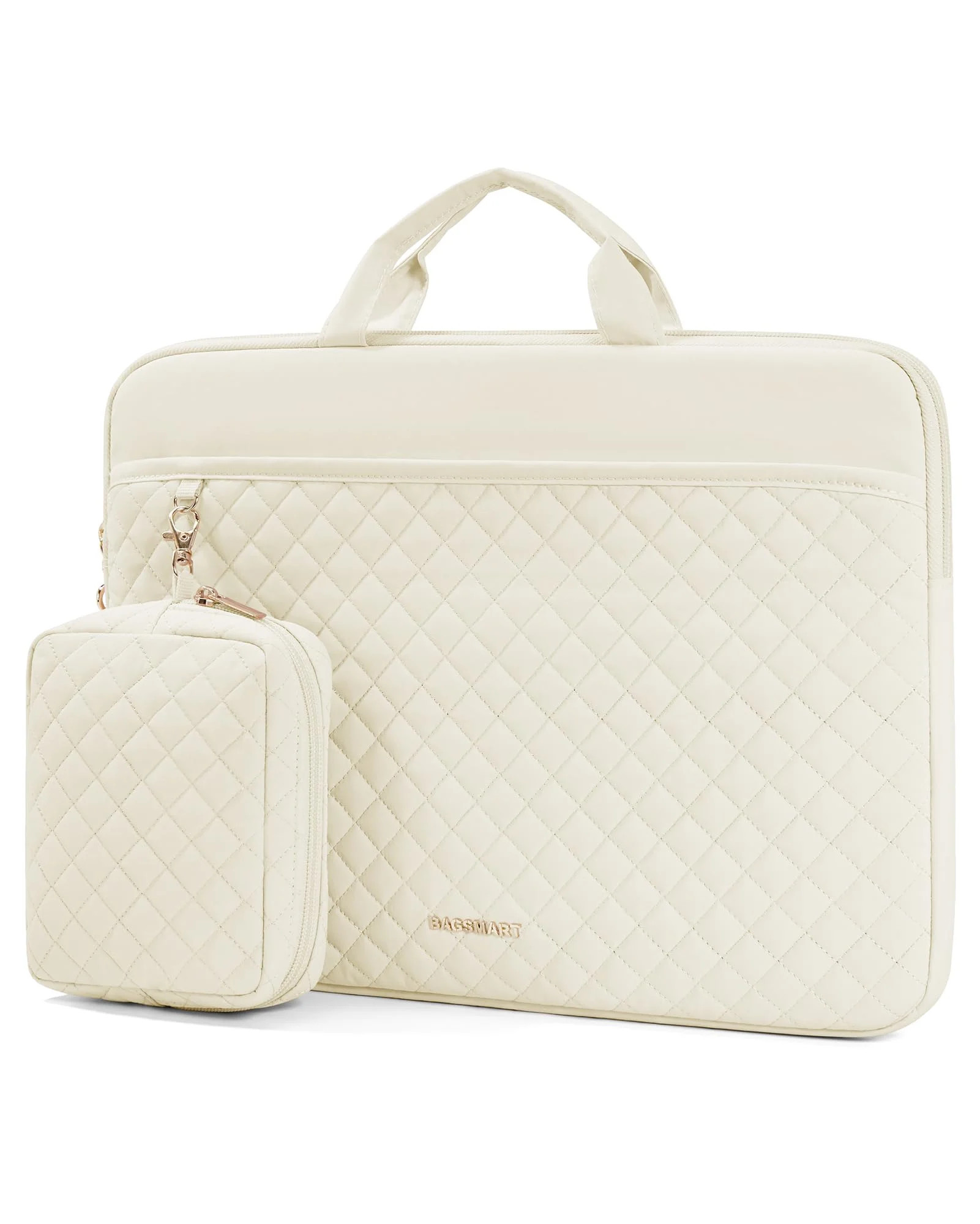 BAGSMART Upgrade Laptop Sleeve Case Compatible with 15"-16" MacBook, HP, Acer, Puffy Padded Prote... | Walmart (US)