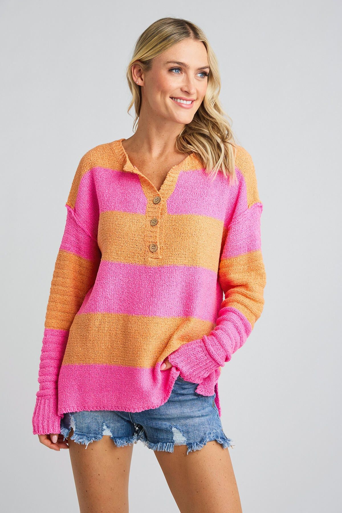 Wishlist Multi Striped Sweater | Social Threads
