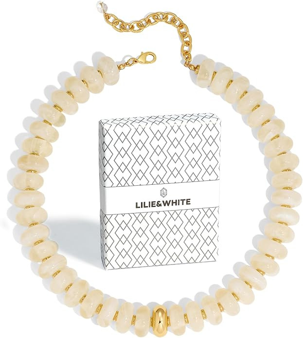 LILIE&WHITE Mothers Day Gifts for Mom Daughter Colorful Chunky Beaded Necklaces for Women Beach C... | Amazon (US)
