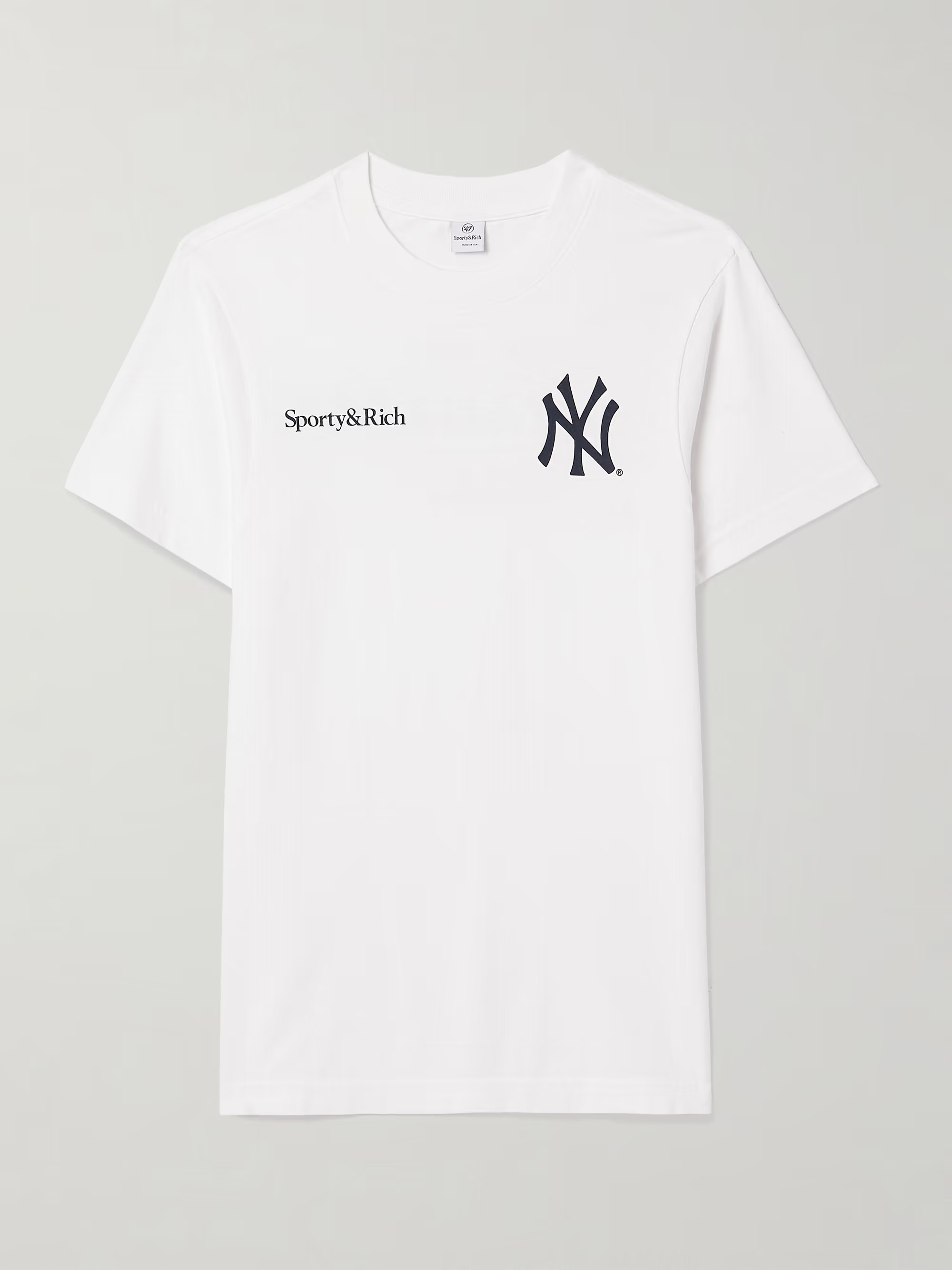 + '47 & The New York Yankees Champions printed cotton-jersey T-shirt | NET-A-PORTER (UK & EU)