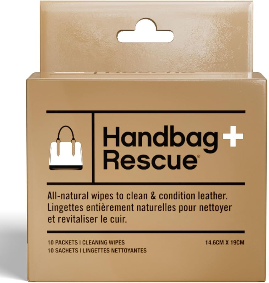 HandBagRescue All-Natural Cleaning Wipes. Remove Dirt & Surface Stains & Conditions Leather Handb... | Amazon (US)