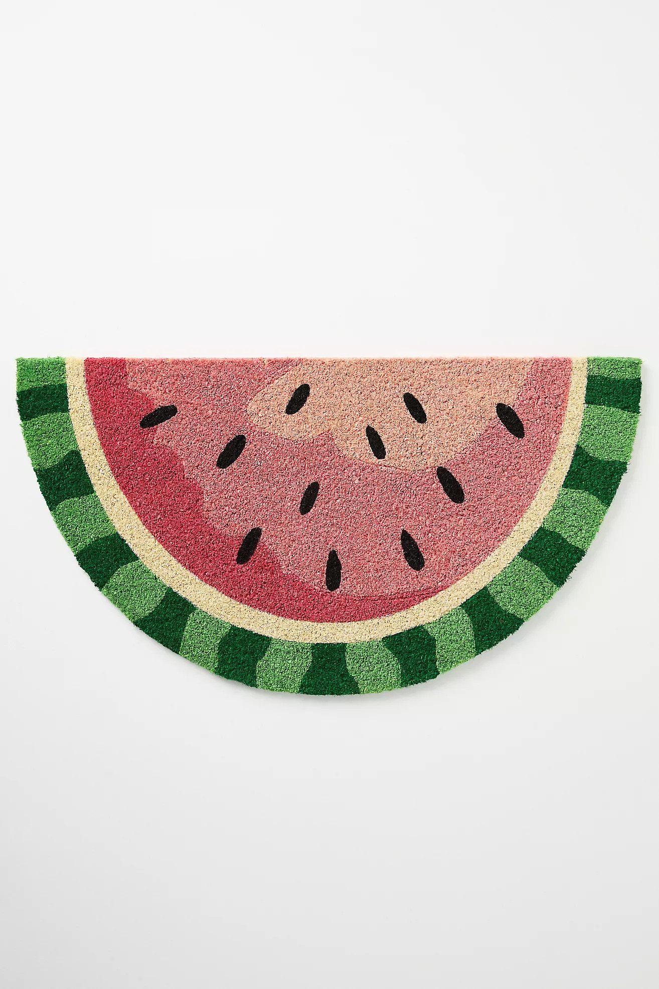 Watermelon Shaped Printed Coir Doormat | Anthropologie (US)