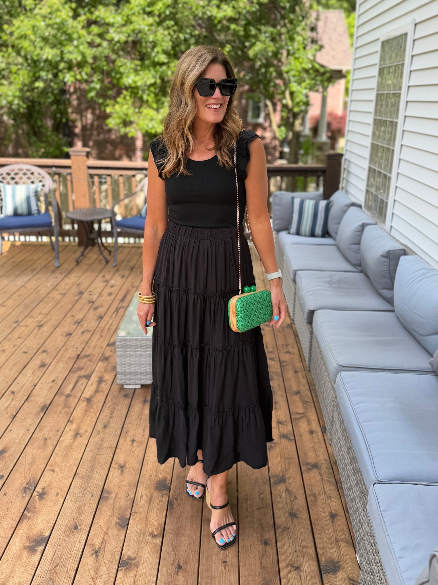 It looks like a maxi dress but it’s actually a top and long skirt 😍

Both true to size. Other colors available 

*linked similar shoes

#LTKOver40 #LTKSaleAlert #LTKootd