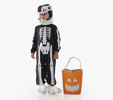Toddler Glow-in-the-Dark Dino Skeleton Costume | Pottery Barn Kids
