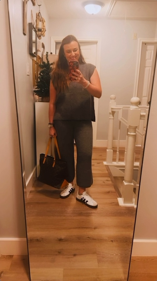 Today’s travel outfit back home was perfectly comfortable! #travel #traveloutfit #travelstyle 

#LTKMidsize #LTKTravel #LTKStyleTip