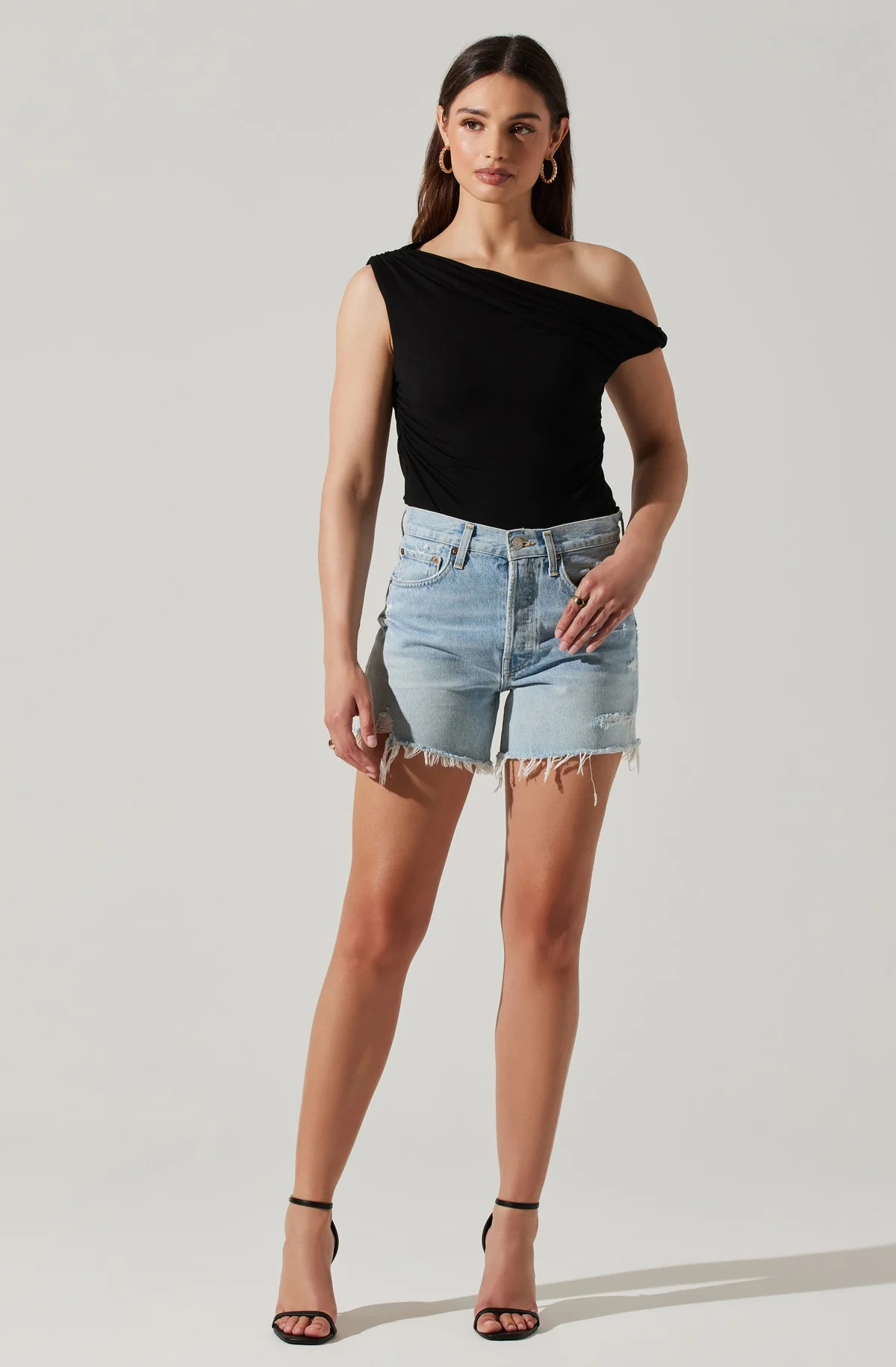 Fiora Asymmetrical Bodysuit | ASTR The Label (US)