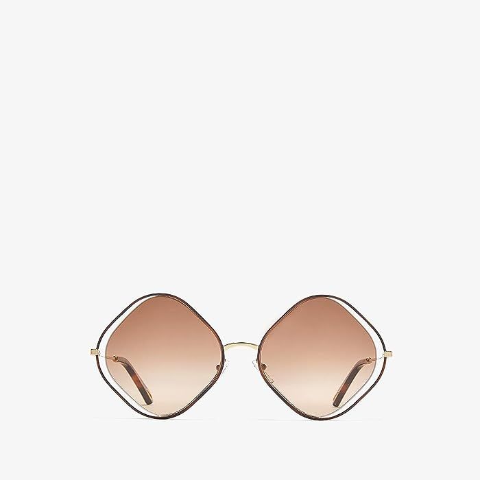 Chloe Poppy Sunglasses - CE159SL (Havana/Brown) Fashion Sunglasses | Zappos