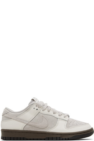 Gray & Off-White Dunk Low Retro Sneakers | SSENSE