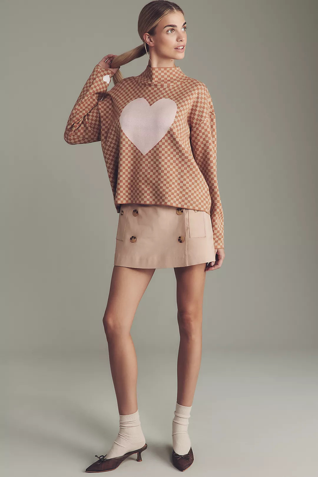 The Carys Mock-Neck Sweater by Maeve | Anthropologie (US)
