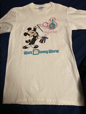 Disney World 20th Anniversary T-Shirt Size S 34-36  | eBay | eBay US