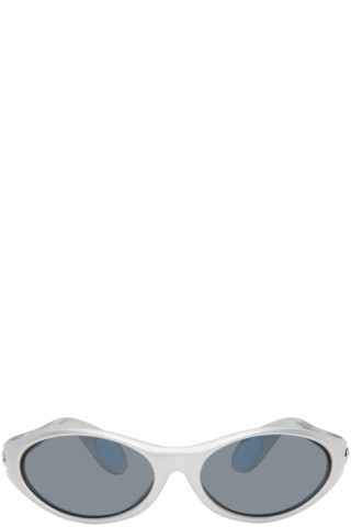 Silver Cycling Sunglasses | SSENSE